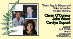 Ciaran O'Connor and John Wood, Jr. with Carolyn Dupont